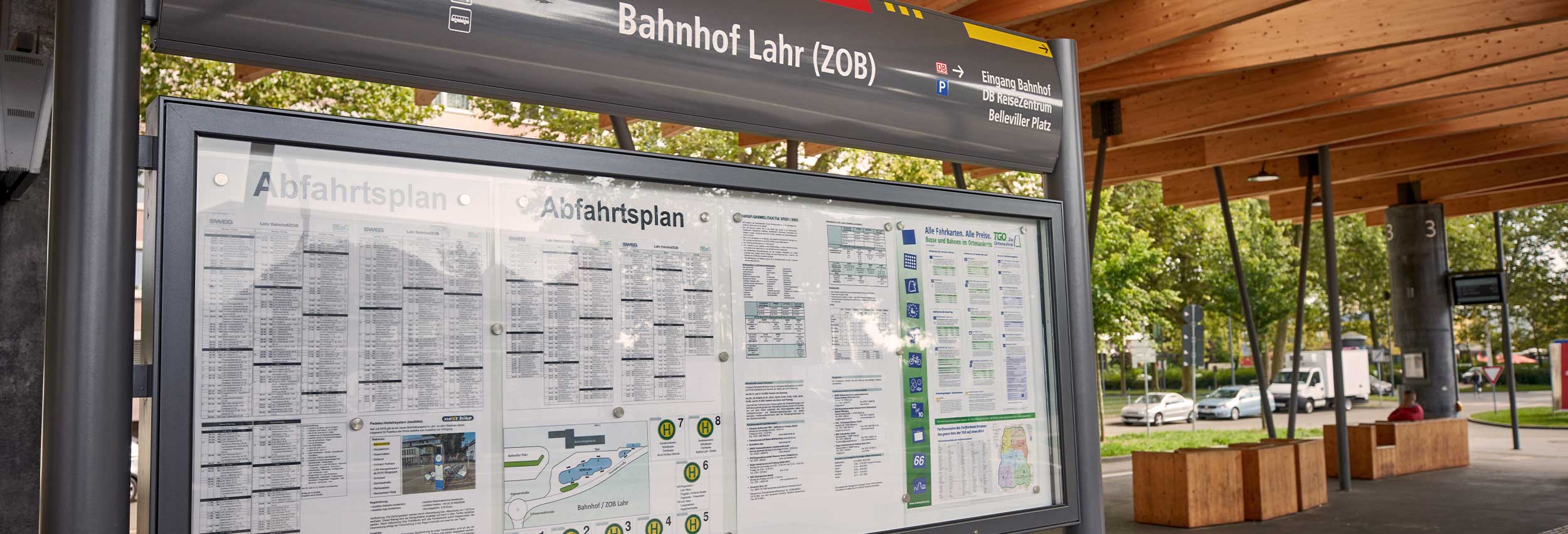 Busbahnhof am Bahnhof in Lahr / Foto: Michael Bode