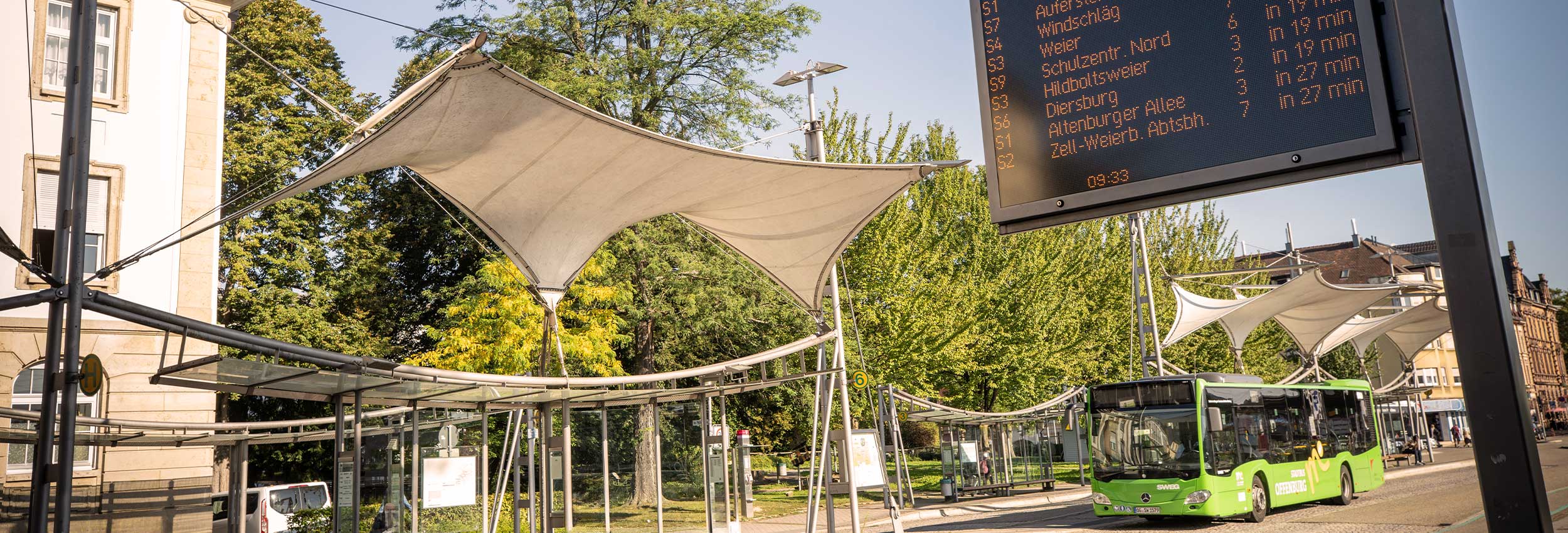 Busbahnhof am Bahnhof in Offenburg / Foto: Michael Bode