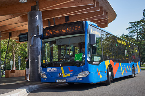 Lahrbus am ZOB in Lahr / Foto: Michael Bode