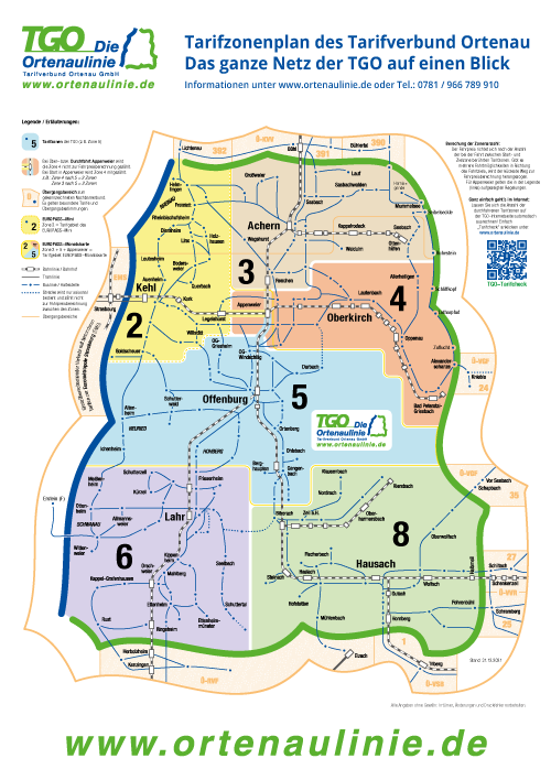 TGO Tarifverbund Ortenau GmbH - Tarifzonen