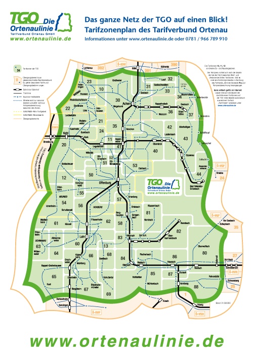 TGO Tarifverbund Ortenau GmbH - Tarifzonen